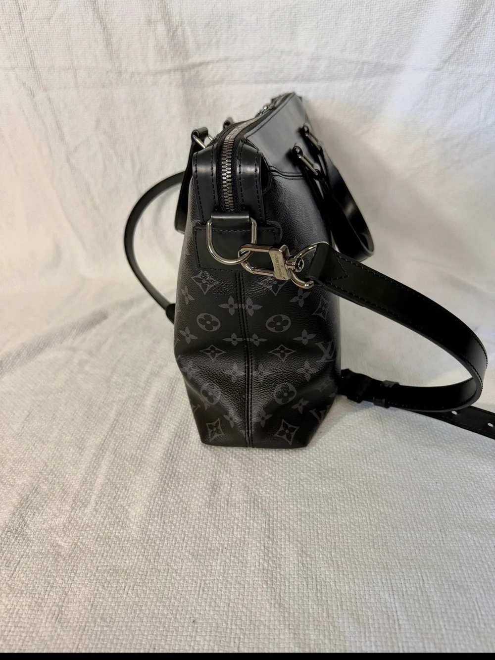 Louis Vuitton Explorer Monogram Eclipse Messenger Bag in Black